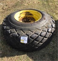 (1) 23.1-26 12 ply Goodrich tire on 20”rim