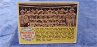 1958 Topps Milwaukee Braves #377 Team Card