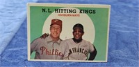 1959 Topps R. Ashburn/W. Mays #317 Baseball Card