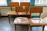 4 Solid Wooden Chairs