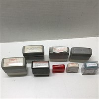 Group of Rubber Stamps Reinkable