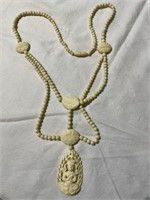 Vintage Oriental "Bone" Necklace