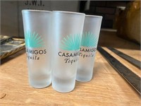 Set of 3 shot glasses Tequilla