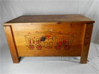 WOODEN TOY BOX