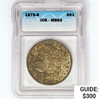 1878-S Morgan Silver Dollar ICG MS63