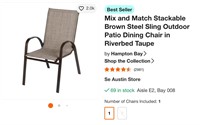 Style Well Outdoor Patio Chair (RETAILS $70)