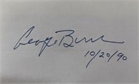 George Burns original signature
