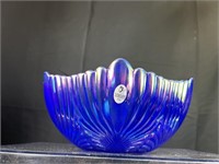Fenton  Blue Carnival Art Glass