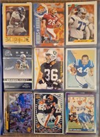 Book of football cards