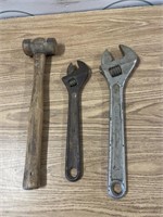 Adjustable Wrenches & hammer