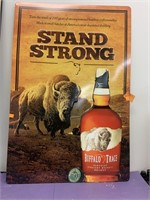 Metal Straight Bourbon Whiskey Buffalo Trace Sign