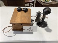 Antique Wooden Phone