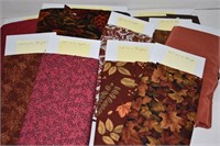 Fabric Assortment - Brown, Floral, Velvet