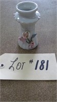 PORCELAIN CERAMIC FLORAL MINIATURE VASE SEE DESC