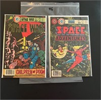 Space War 32 & Space Adventures 11 Charlton Series