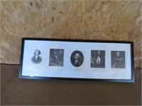 HISTORICAL FIGURES FRAMED WITH EXTRA PHOTOS