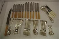 Walker & Hall silver plated cutlery set