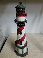 Cast iron lighthouse 17 in tall