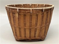 Antique Canadian Woven Willow Basket VTG
