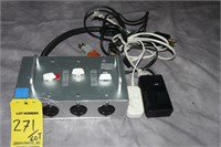 Lot (1) Homemade 3 Channel Light Dimmer and (2) Sm