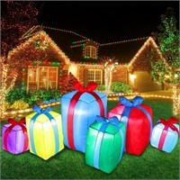 8ft long Christmas inflatable 6 multi-color gift