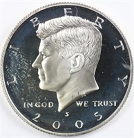 2005-S 90% Silver Proof Kennedy Half Dollar