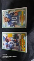 1980 Lyle Blackwood and Bucky Dilts Colts cards