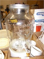 Lg. Quality Beverage Jar, Custard Cups, Lefton
