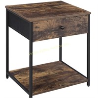 Nightstand, $81 Retail Industrial Bedside Table