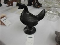 Black Indian bird figure.