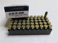 50 Rounds of Magtech .38 Special Short Ammo