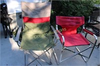 2 Folding Canvas Chairs