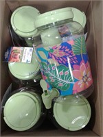 6 sun tea containers