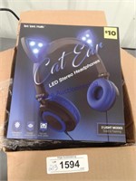 4- Cat Headphones - LED stereo headphones