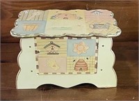 Pastel Country Foot Stool w/ Storage