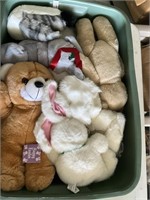 Tote of stuffed animals