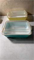 Pyrex 503 Yellow, Green