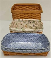 (3) Longaberger Baskets