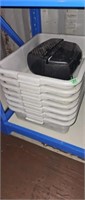 Stack of busing trays