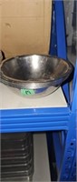 Approximately 6 in stainless steel bowls