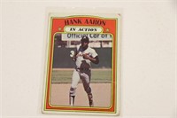 1972 Topps Hank Aaron IN ACTION no. 300