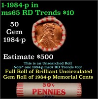 CRAZY Penny Wheel Buy THIS 1984-p solid Red BU Lin