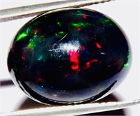 8.70 ct Natural Ethiopian Black Fire Opal