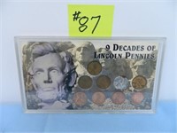 Decade of Lincoln Pennies (8 Coins)