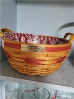 Longaberger 1999,popcorn basket