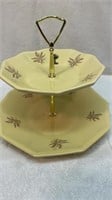Sequoia ware two tier serving dish