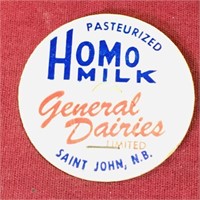 General Dairies Milk Bottle Top (Vintage)