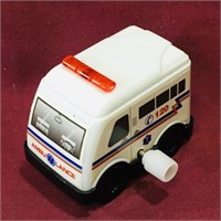 Plastic Wind-Up Toy Ambulance (Vintage) (Small)