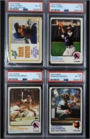 (4) PSA GRADED BASEBALL CARDS 1973-74