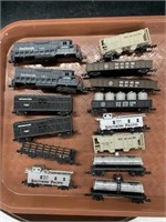 N Gauge Trains, 2 Engines, one as/is parts & more
